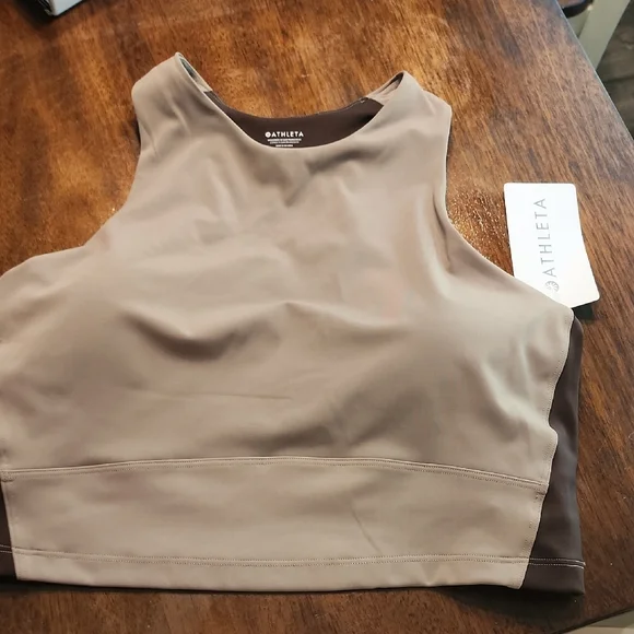 Athleta Sports Bra in Taupe and Brown - Picture 6 of 6